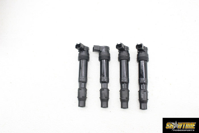 00-02 KAWASAKI NINJA ZX6R IGNITION COILS COIL SPARK PLUG CAPS STICK SET
