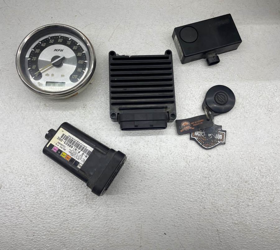 00-06 HARLEY-DAVIDSON SOFTAIL FXSTDSE2 OEM ECU CDI ECM TSM GAUGE FOB SECURITY