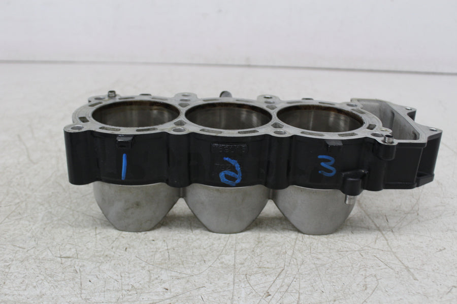 22 TRIUMPH STREET TRIPLE RS ENGINE MOTOR CYLINDER JUG W PISTONS