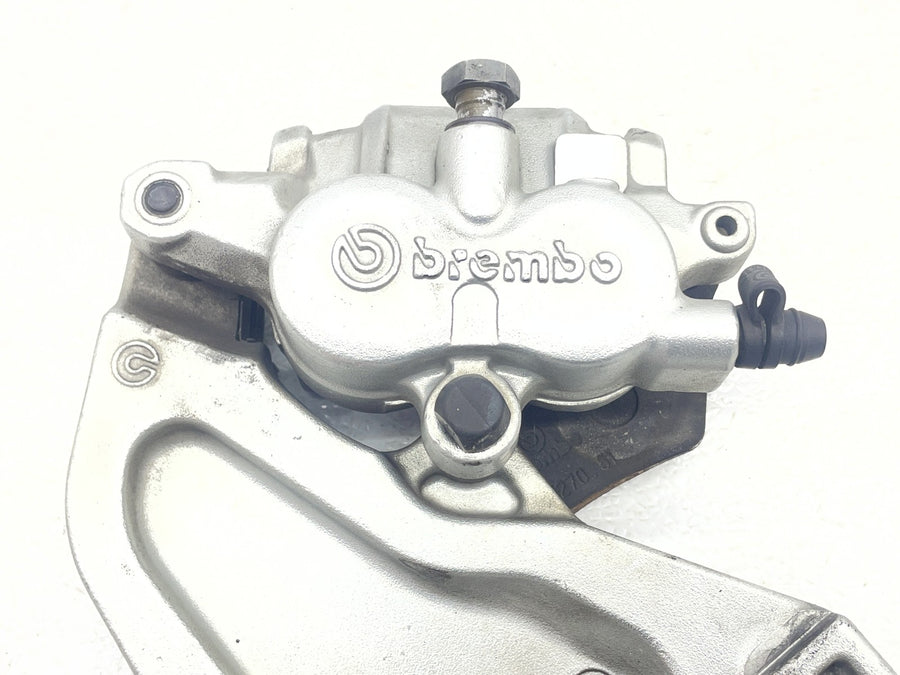 04-06 VICTORY KINGPIN BREMBO REAR BACK BRAKE CALIPER W MOUNT BRACKET 1910619