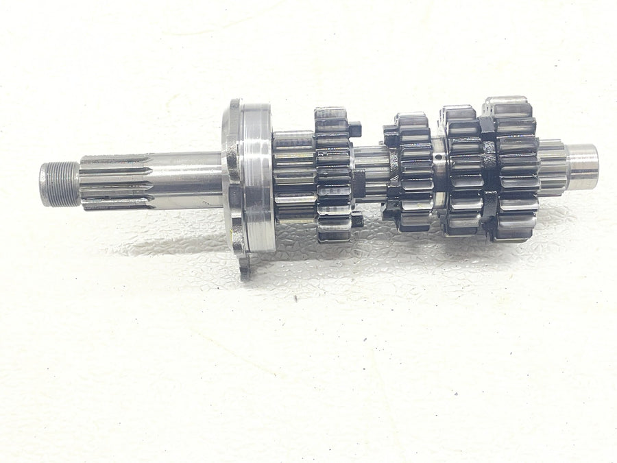 08-16 YAMAHA YZF R6 L ENGINE TRANSMISSION GEARS OUTPUT MAIN SHAFT DRUM