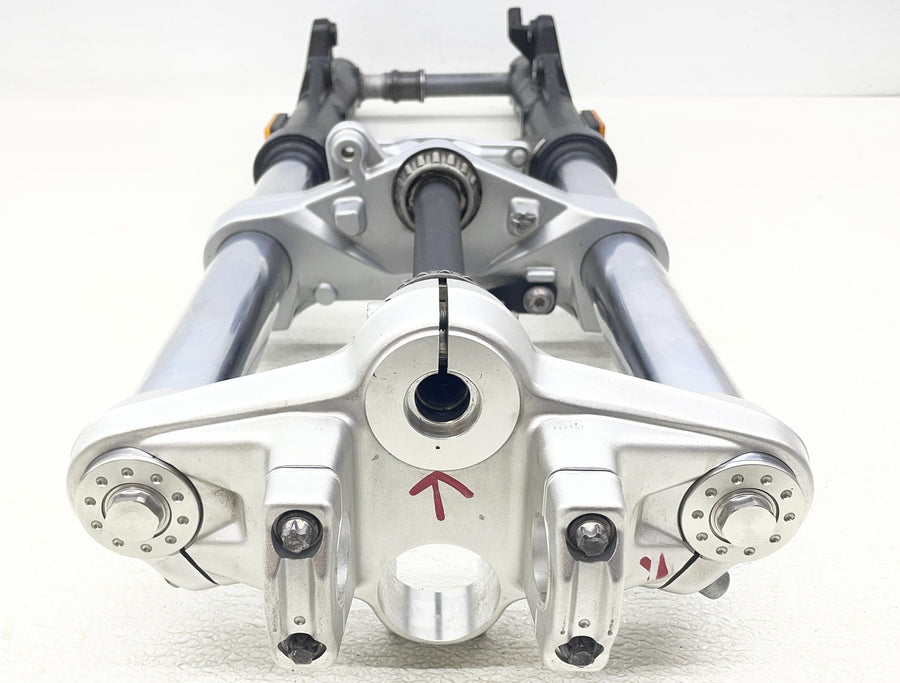 09-14 BMW F800R FRONT FORKS SHOCK SUSPENSION TRIPLE TREE STRAIGHT
