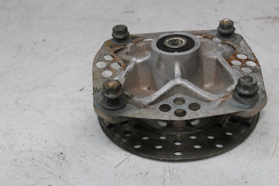 01-05 YAMAHA RAPTOR YFM 660 FRONT WHEEL LEFT HUB ROTOR SPINDLE