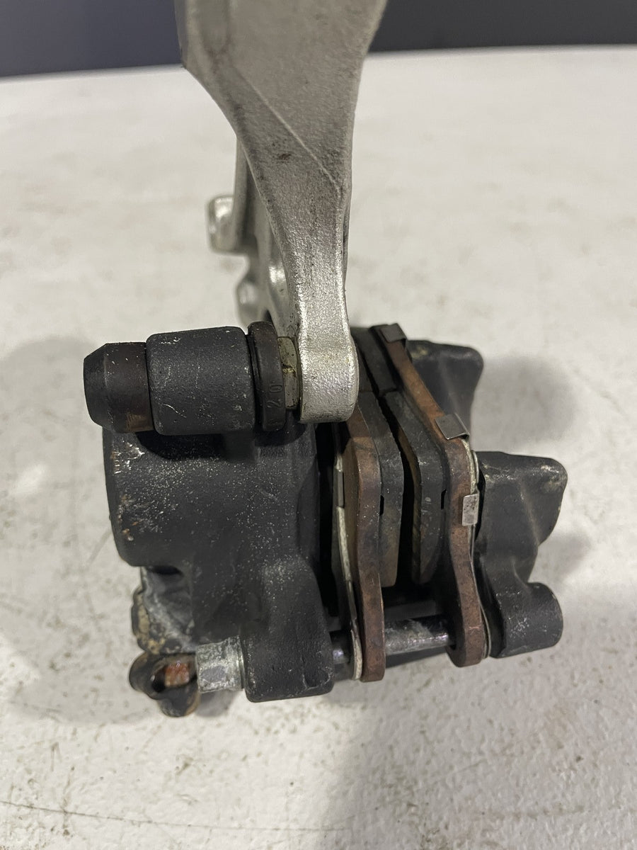 07-12 HONDA CBR600RR REAR BACK BRAKE CALIPER W MOUNT BRACKET
