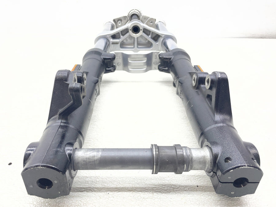09-14 BMW F800R FRONT FORKS SHOCK SUSPENSION TRIPLE TREE STRAIGHT