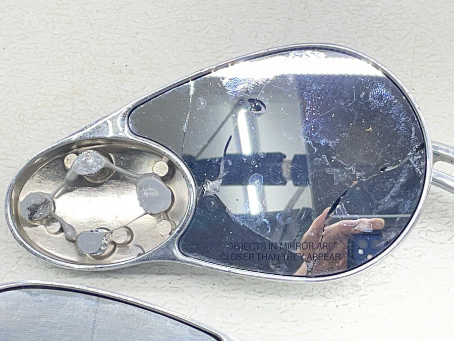 00-06 HARLEY-DAVIDSON SOFTAIL FXST SPLIT VISION REAR VIEW MIRROR SET PAIR MIRROR