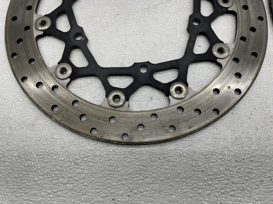 06-15 YAMAHA FZ1 FRONT LEFT RIGHT BRAKE ROTORS DISCS