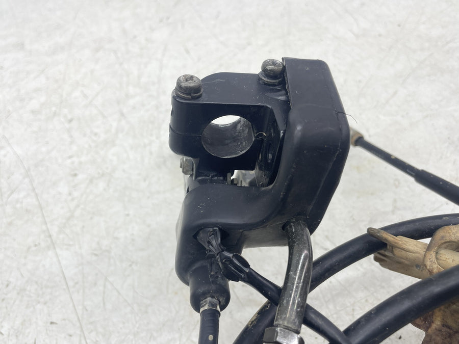 05-09 KAWASAKI BRUTE FORCE 750 KVF750 CLUTCH LEVER PERCH MOUNT BRACKET CABLE