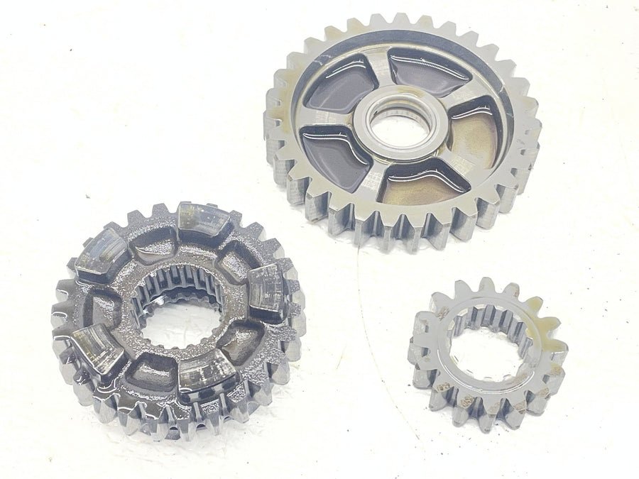 08-16 YAMAHA YZF R6 L ENGINE TRANSMISSION GEARS OUTPUT MAIN SHAFT DRUM