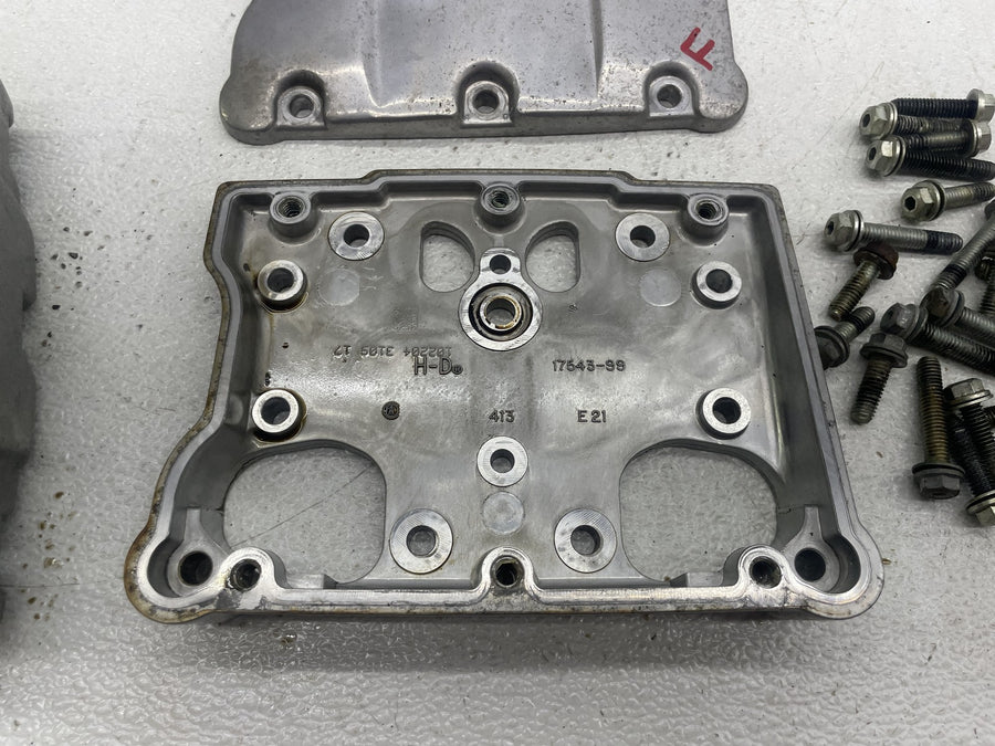 01-06 HARLEY-DAVIDSON SOFTAIL STANDARD FXSTI ENGINE ROCKER BOXES VALVE COVERS