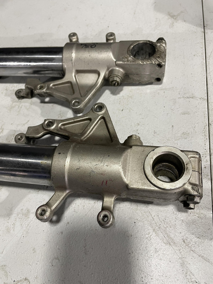 00-03 SUZUKI GSXR750 FRONT FORKS SHOCK SUSPENSION SET PAIR