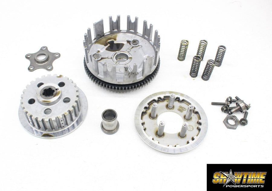 04-13 YAMAHA RAPTOR 350 CLUTCH BASKET PRESSURE PLATE HUB SPRINGS ASSEMBLY