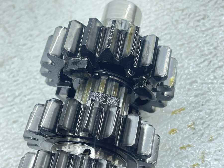 08-16 YAMAHA YZF R6 L ENGINE TRANSMISSION GEARS OUTPUT MAIN SHAFT DRUM