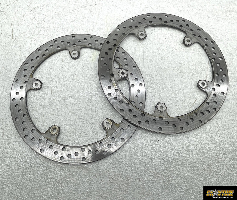 09-14 BMW F800R BREMBO FRONT LEFT RIGHT BRAKE ROTORS DISCS SET
