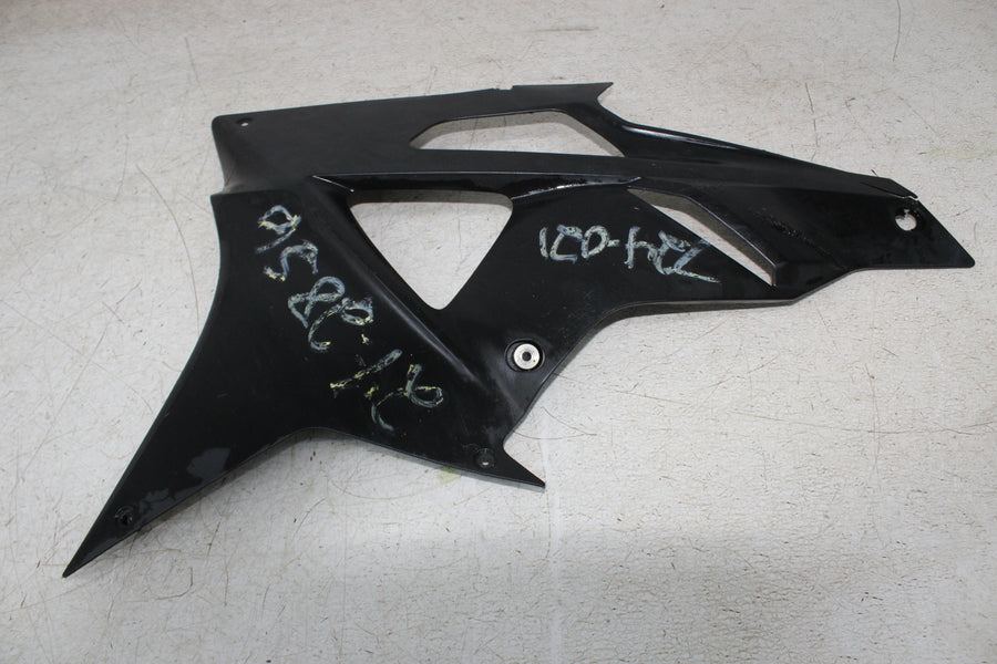 09-14 BMW S1000RR LEFT LOWER BOTTOM BELLY SIDE FAIRING COWL (SEE DESCP)