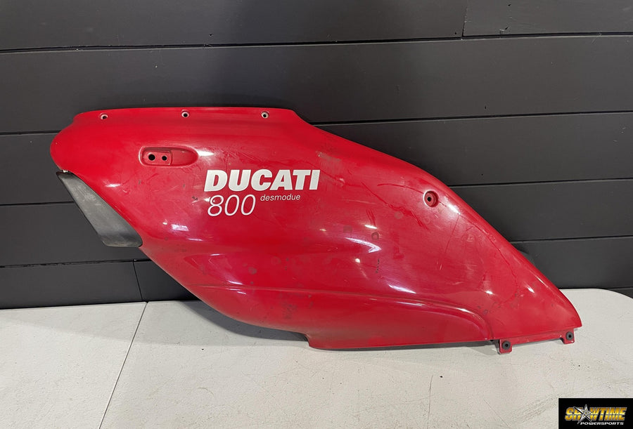 03-07 DUCATI SUPERSPORT 800 LEFT FRONT UPPER MID SIDE FAIRING COWL PLASTIC