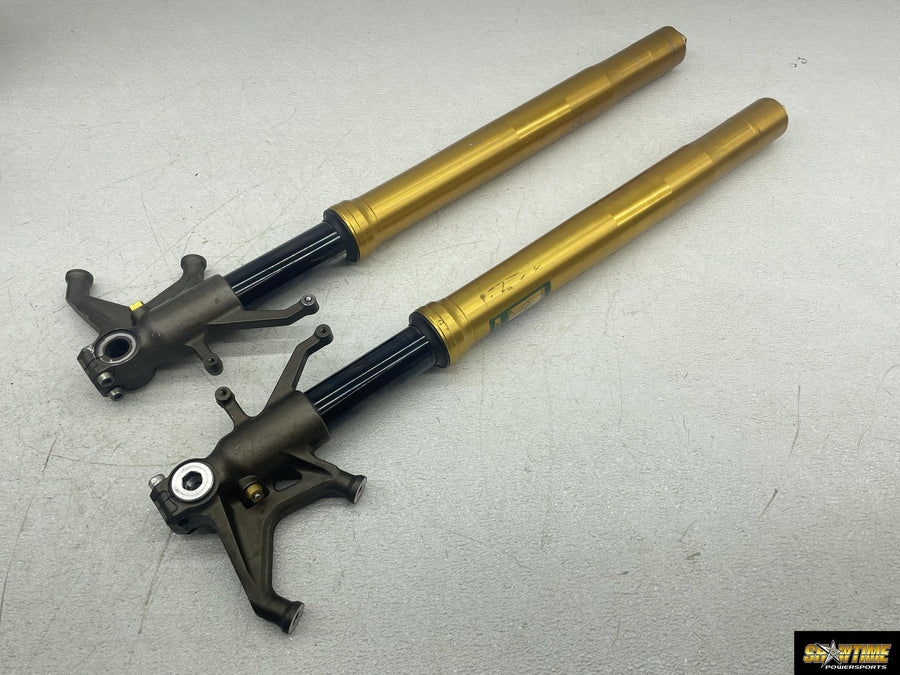 04-05 KAWASAKI NINJA ZX10R FRONT FORKS SHOCK SUSPENSION SET PAIR 44013-0005
