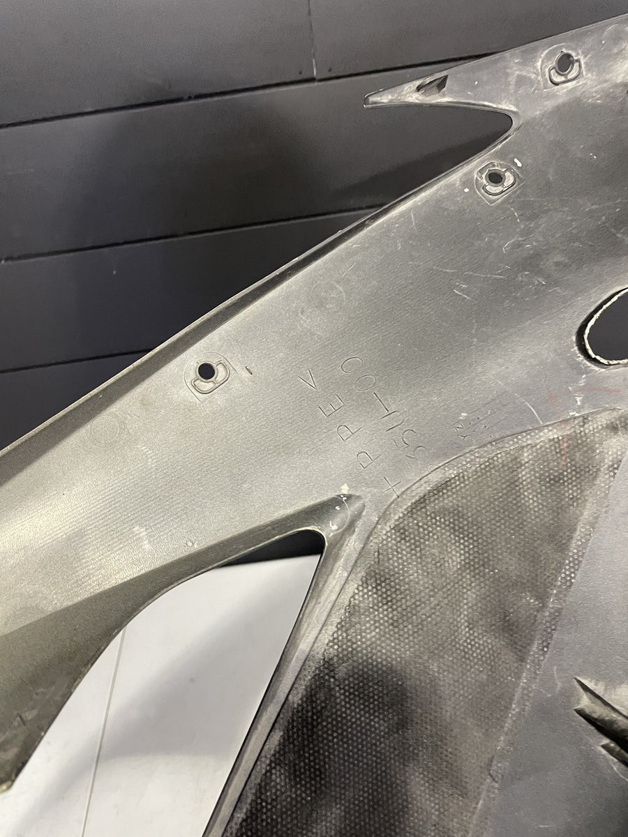 04-06 YAMAHA YZF R1 LEFT FRONT UPPER MID SIDE FAIRING COWL PLASTIC