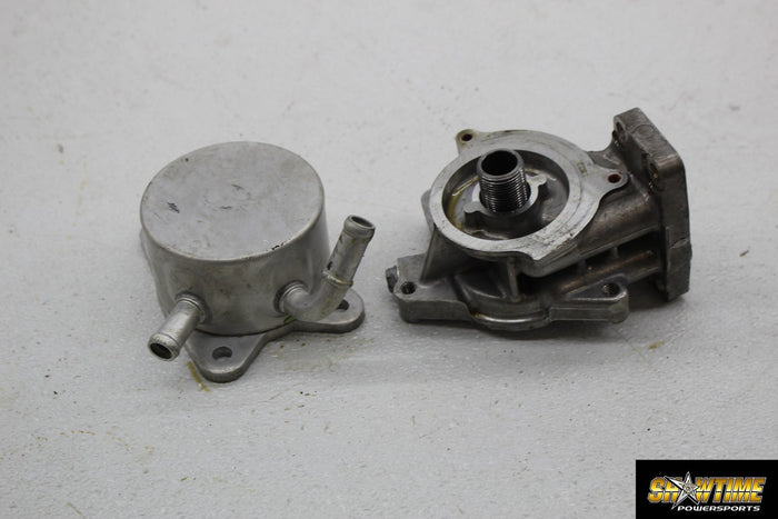 09-12 KAWASAKI NINJA ZX6R ENGINE OIL FILTER MOUNT COOLER SET