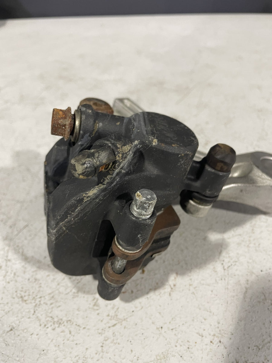 07-12 HONDA CBR600RR REAR BACK BRAKE CALIPER W MOUNT BRACKET