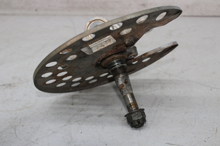 01-05 YAMAHA RAPTOR YFM 660 FRONT WHEEL LEFT HUB ROTOR SPINDLE