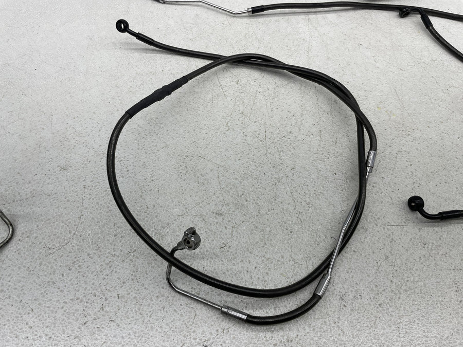 07-11 HARLEY-DAVIDSON STREET GLIDE FLHX BRAKE LINES HOSES HOSE LINE SET