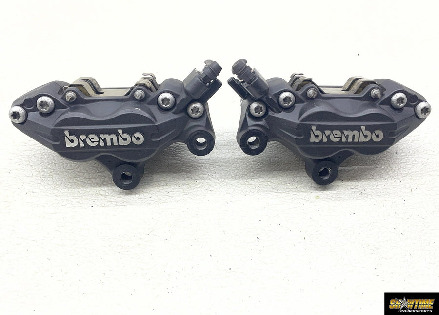 09-14 BMW F800R BREMBO FRONT BRAKE CALIPER SET PAIR CALIPERS