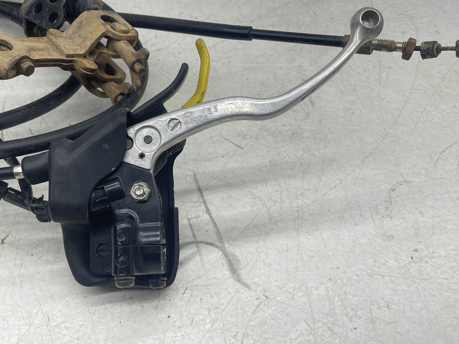 05-09 KAWASAKI BRUTE FORCE 750 KVF750 CLUTCH LEVER PERCH MOUNT BRACKET CABLE