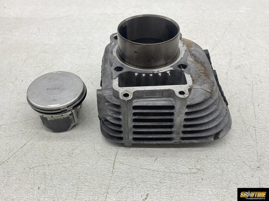 03-07 KAWASAKI PRAIRIE 360 ENGINE CYLINDER PISTON BLOCK JUG BARREL