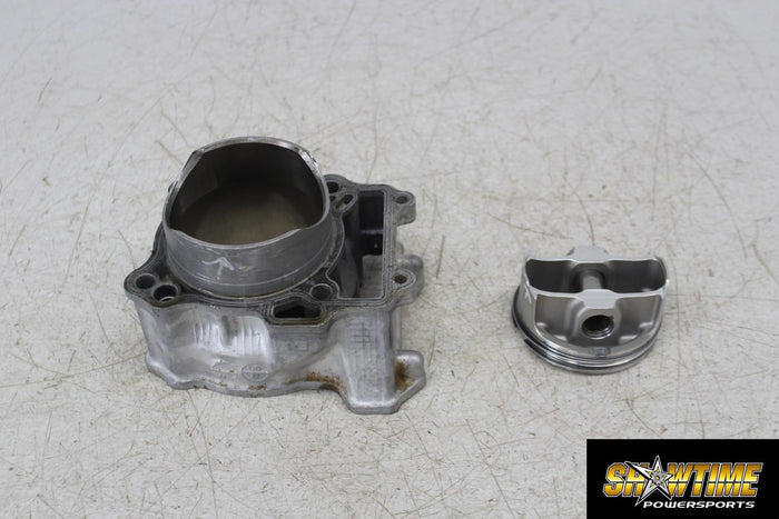 03-08 KAWASAKI KFX400 ENGINE CYLINDER PISTON BLOCK JUG BARREL W WEICO PISTON