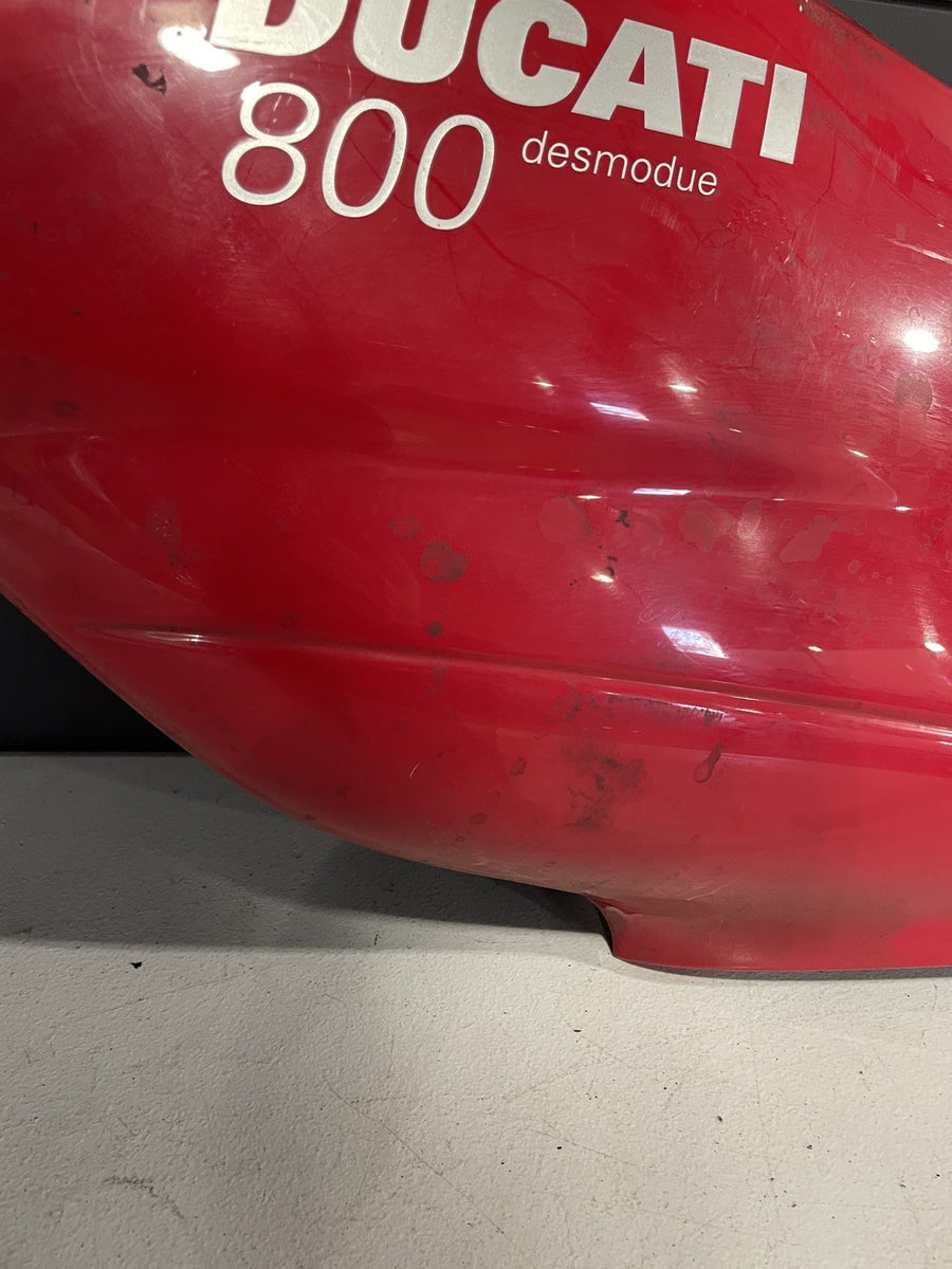 03-07 DUCATI SUPERSPORT 800 LEFT FRONT UPPER MID SIDE FAIRING COWL PLASTIC