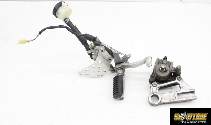 00-02 KAWASAKI NINJA ZX6R RIGHT REARSET REAR SET DRIVER FOOT PEG BRAKE CALIPER