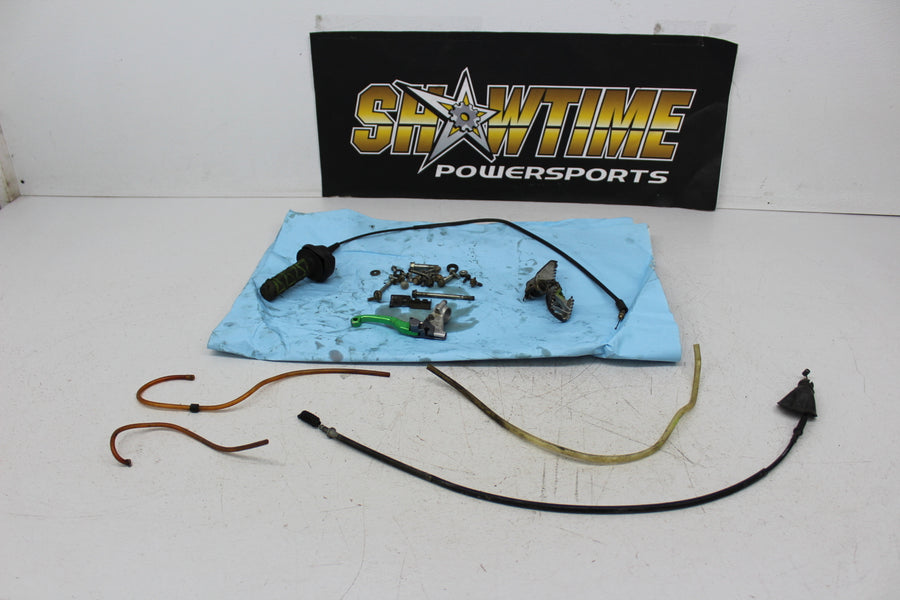 2002 KAWASAKI KX100 PARTS LOT PEGS CLUTCH LEVER CABLE NUTS BOLTS