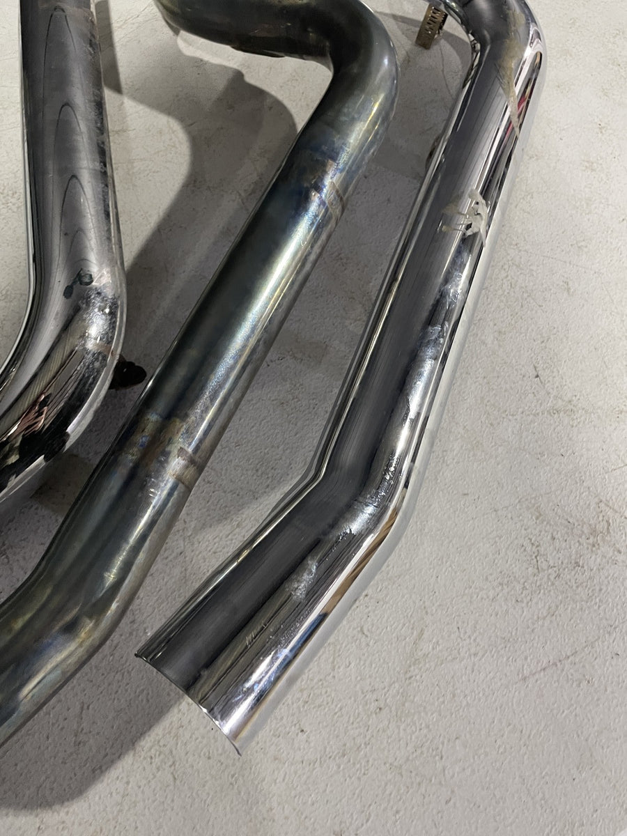 13-17 HARLEY-DAVIDSON SOFTAIL BREAKOUT MUFFLER EXHAUST SILENCER HEADERS SHIELDS