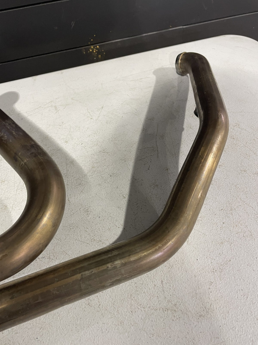 17-23 HARLEY-DAVIDSON STREET GLIDE FLHX EXHAUST HEADERS PIPES SHIELDS CROSSOVER