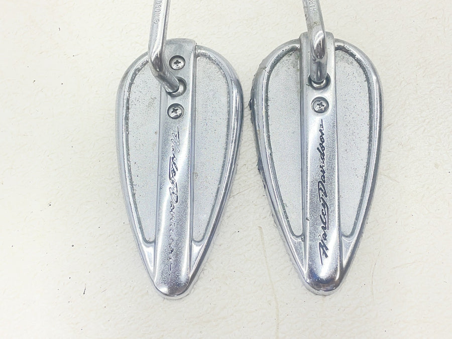 87-92 HARLEY-DAVIDSON LOW RIDER FXLR TEAR DROP REAR VIEW MIRROR SET PAIR MIRRORS