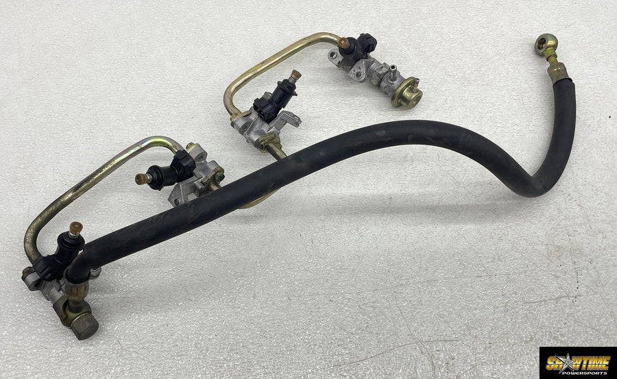 00-01 HONDA RVT1000R RC51 SP1 GAS FUEL INJECTORS RAIL 16400-MCF-674