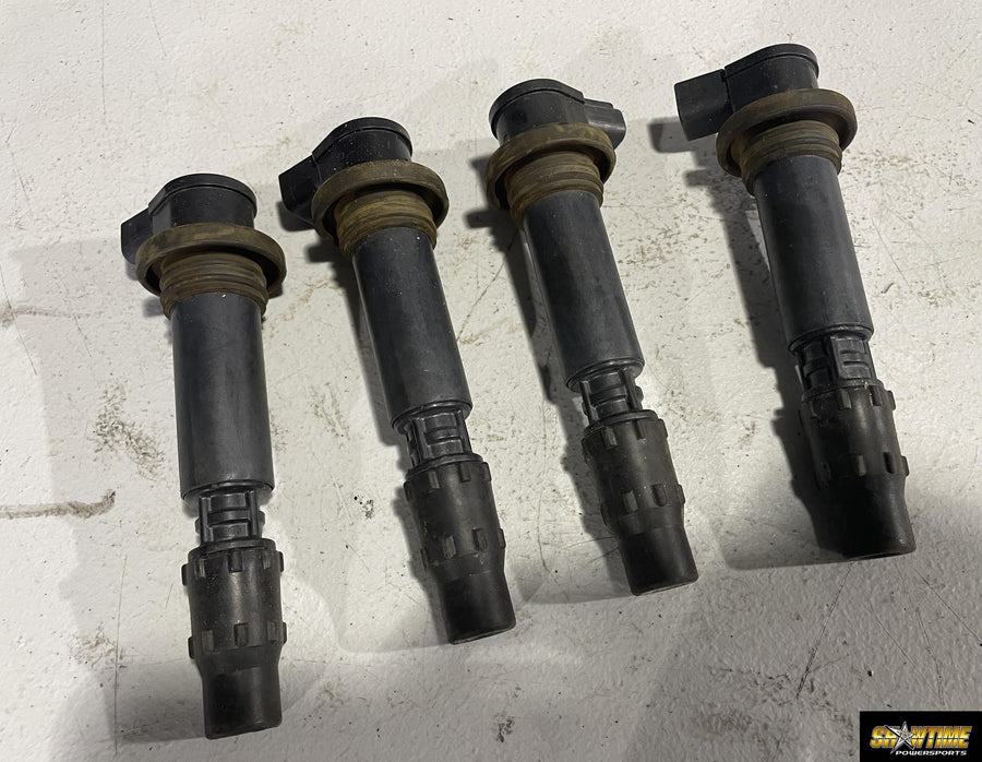 06-07 SUZUKI GSXR600 IGNITION COILS COIL SPARK PLUG CAPS