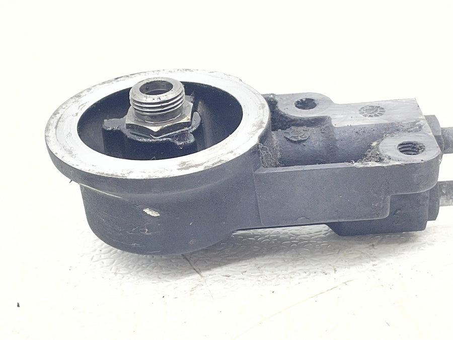 99-01 HARLEY-DAVIDSON SOFTAIL FAT BOY FLSTF ENGINE OIL FILTER MOUNT W/ LINES