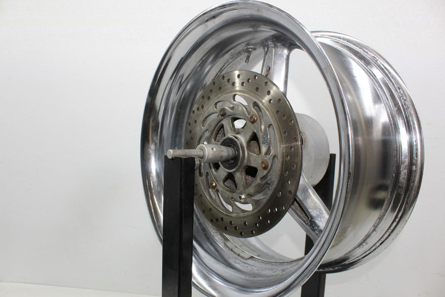 02-09 YAMAHA ROAD STAR XV1700PC WARRIOR CHROME REAR BACK WHEEL RIM 17X9 (READ)