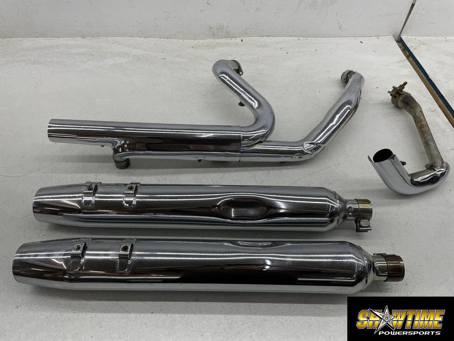 07-11 HARLEY-DAVIDSON ROAD KING CLASSIC FLHRC FULL EXHAUST SET MUFFLERS HEADERS