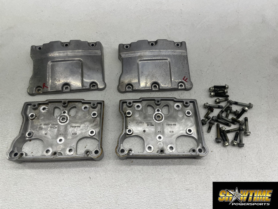 01-06 HARLEY-DAVIDSON SOFTAIL STANDARD FXSTI ENGINE ROCKER BOXES VALVE COVERS