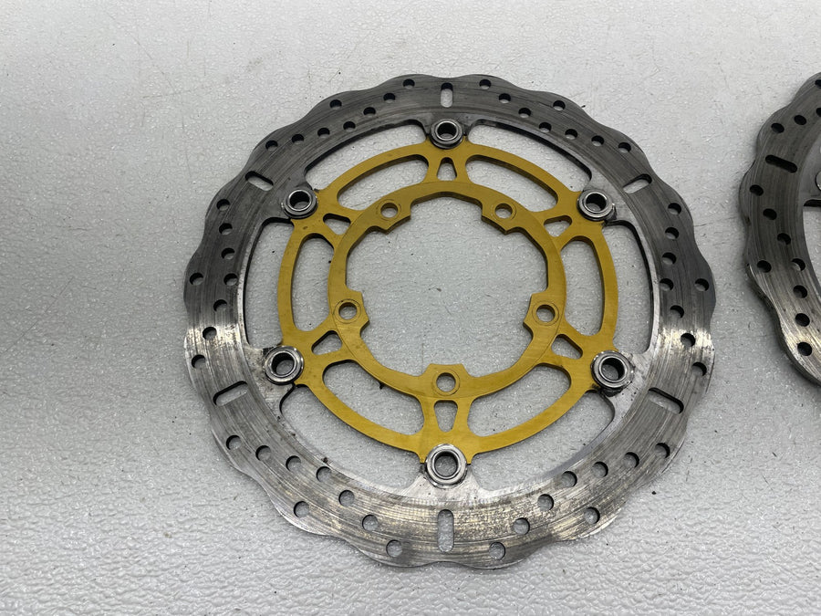 06-07 SUZUKI GSXR600 EBC FLOATING FRONT LEFT RIGHT BRAKE ROTORS DISCS PAIR