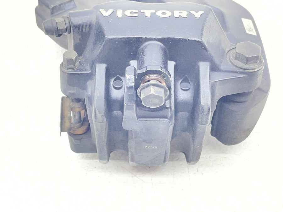 12-17 VICTORY CROSS COUNTRY TOUR REAR BACK BRAKE CALIPER W MOUNT BRACKET