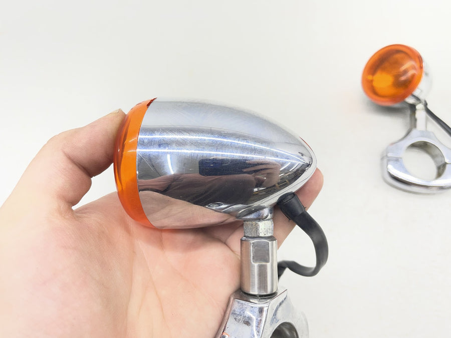 01-06 HARLEY-DAVIDSON SOFTAIL STANDARD FXSTI FRONT LEFT RIGHT TURN SIGNALS LIGHT