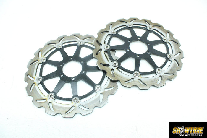 10-14 APRILIA RSV4 FRONT LEFT RIGHT BRAKE ROTORS DISCS