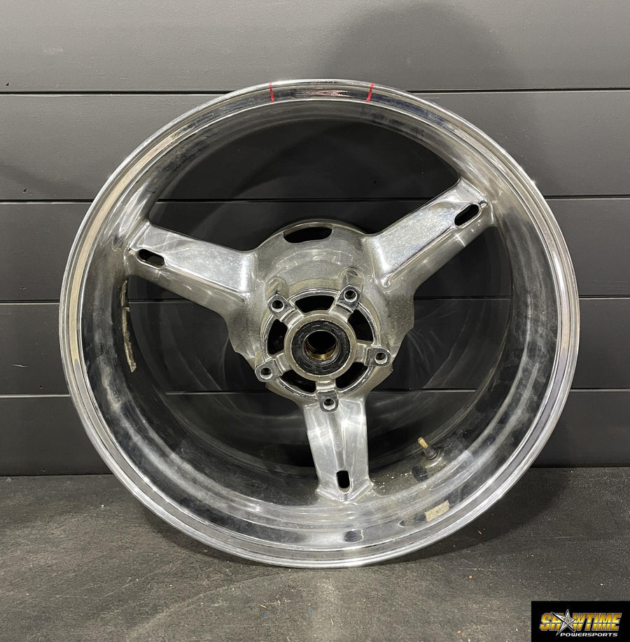01-05 SUZUKI GSXR600 GSXR750 CHROME REAR WHEEL BACK RIM