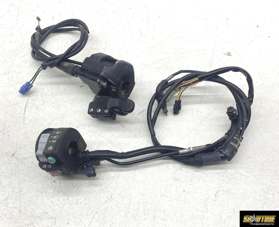 05-09 KAWASAKI BRUTE FORCE 750 KVF750 THUMB THROTTLE LEFT KILL SWITCH W CABLE