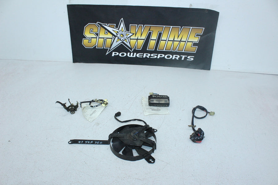1994 YAMAHA YFZ 750 PARTS LOT REAR TAG LIGHT KILL SWITCH SEAT LATCH FAN