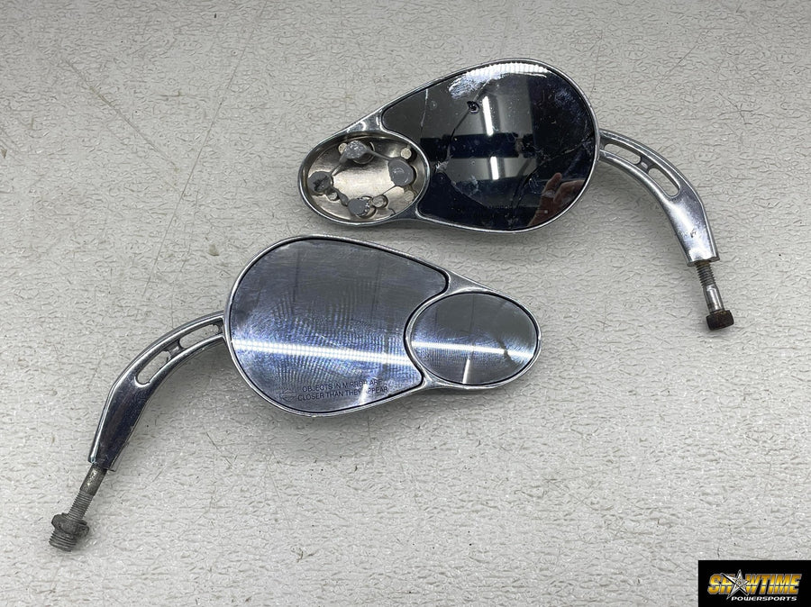00-06 HARLEY-DAVIDSON SOFTAIL FXST SPLIT VISION REAR VIEW MIRROR SET PAIR MIRROR